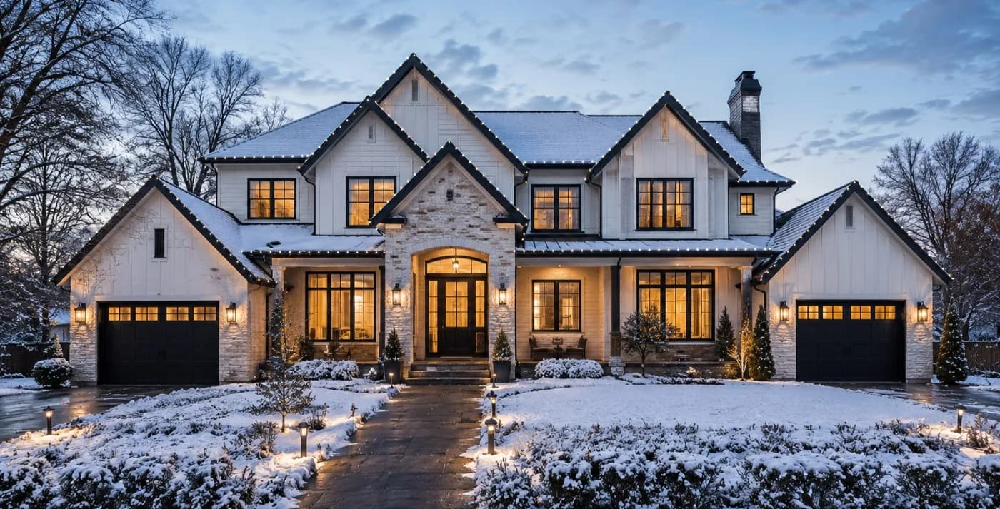 The same traced design rendered in warm white